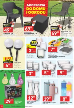 Pogląd oferty "Twój Market gazetka" - ważna od 15.04.2026 | Strona: 28 | Produkty: Szklanka, Karta, Krzesło, Żarówki