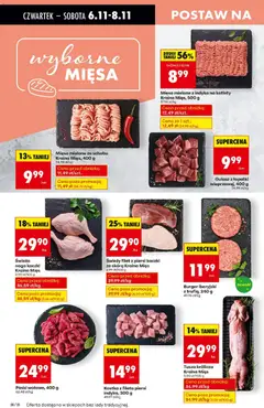 Pogląd oferty "Mięso mielone z indyka na kotlety Kraina Mięs, 500 g, Ground turkey meat for cutlets" - ważna od 06.11.2025 | Strona: 26