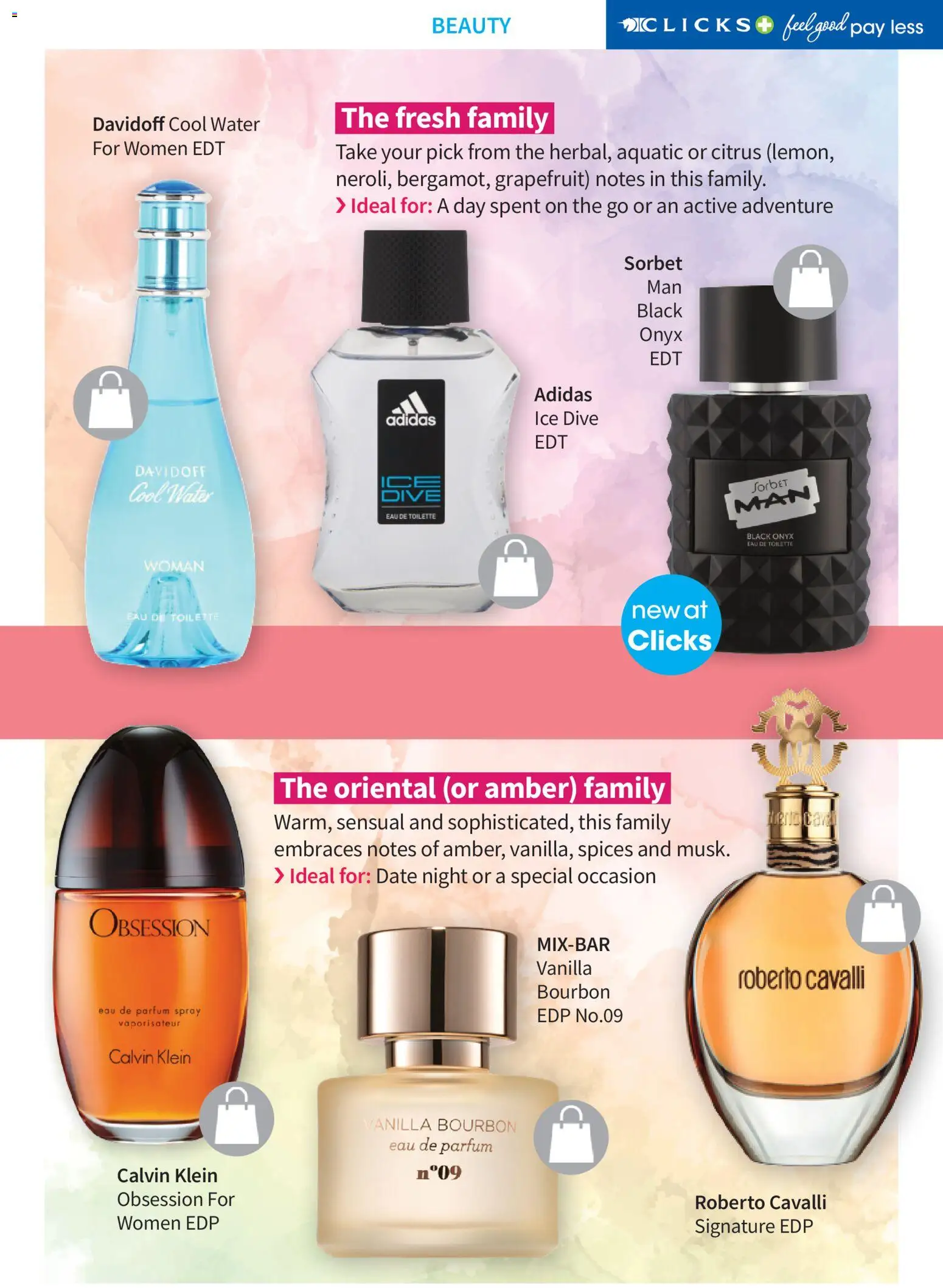 New Clicks catalogue – valid from 01.04.2026 | Page: 56 | Products: Eau de toilette, Bourbon, Grapefruit, Water
