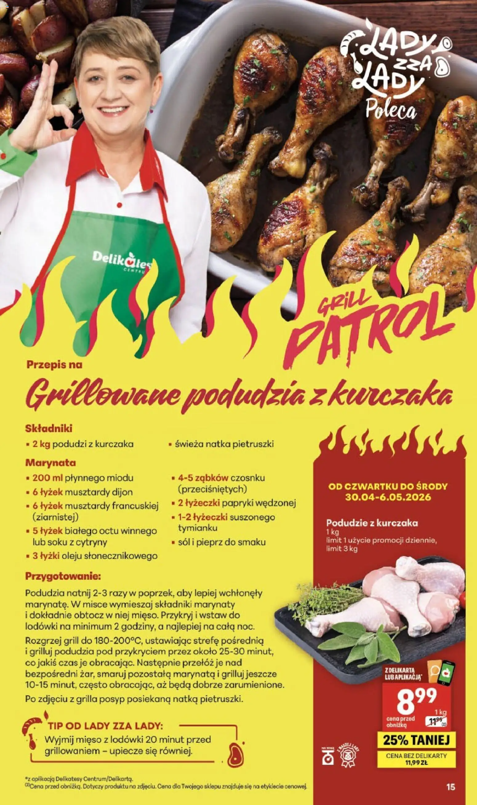 Delikatesy Centrum gazetka od 30.04.2026 | Strona: 15 | Produkty: Mięso, Podudzie z kurczaka, Cytryny, Pieprz