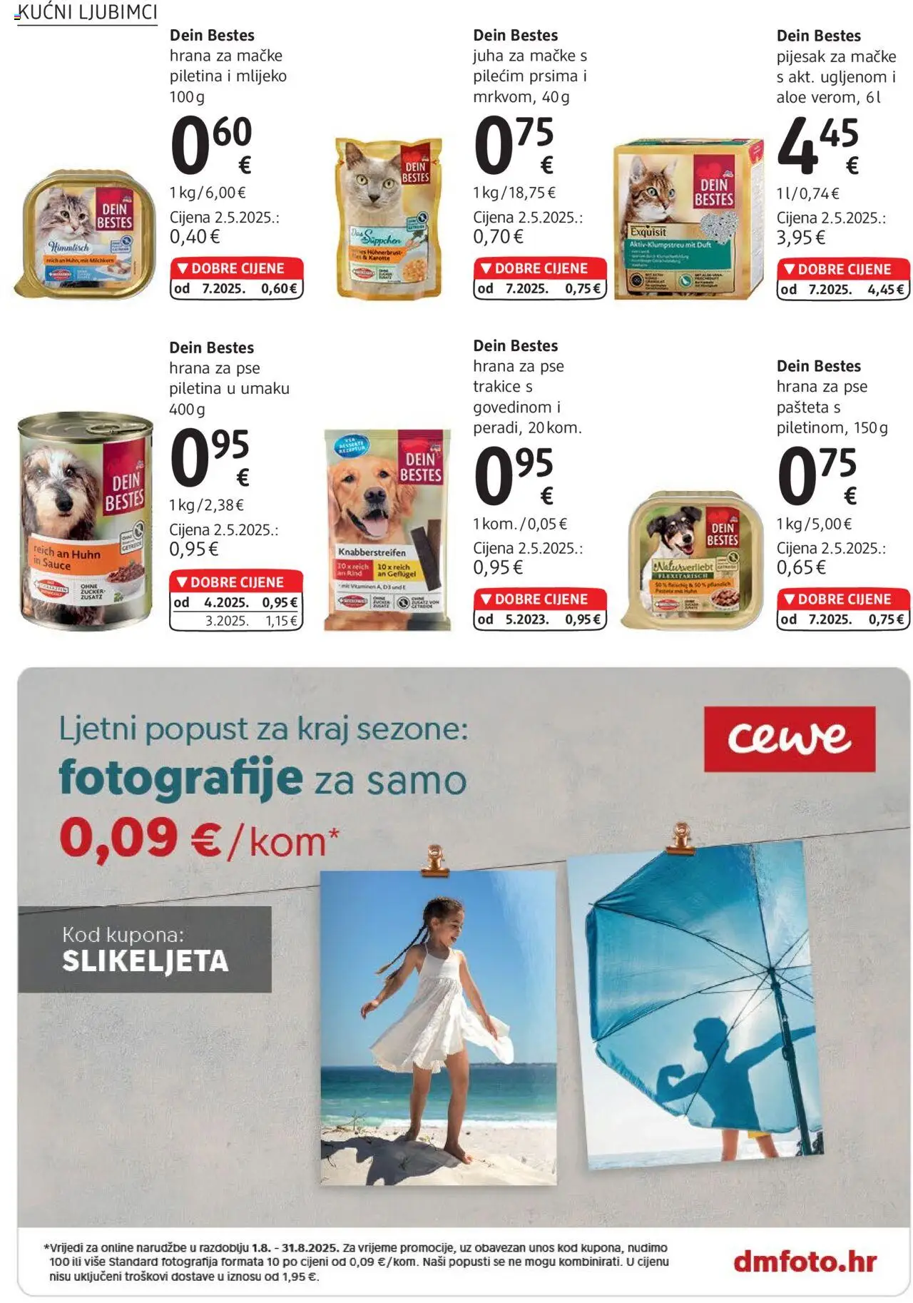 DM katalog | vrijedi od 01.08.2025 | Stranica: 30 | Proizvodi: Mlijeko, Hrana za pse, Juha, Hrana za mačke