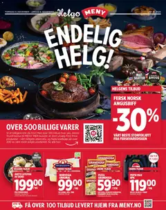 Forhåndsvisning av Meny Helgo - Endelig Helg! gyldig fra 06.11.2025