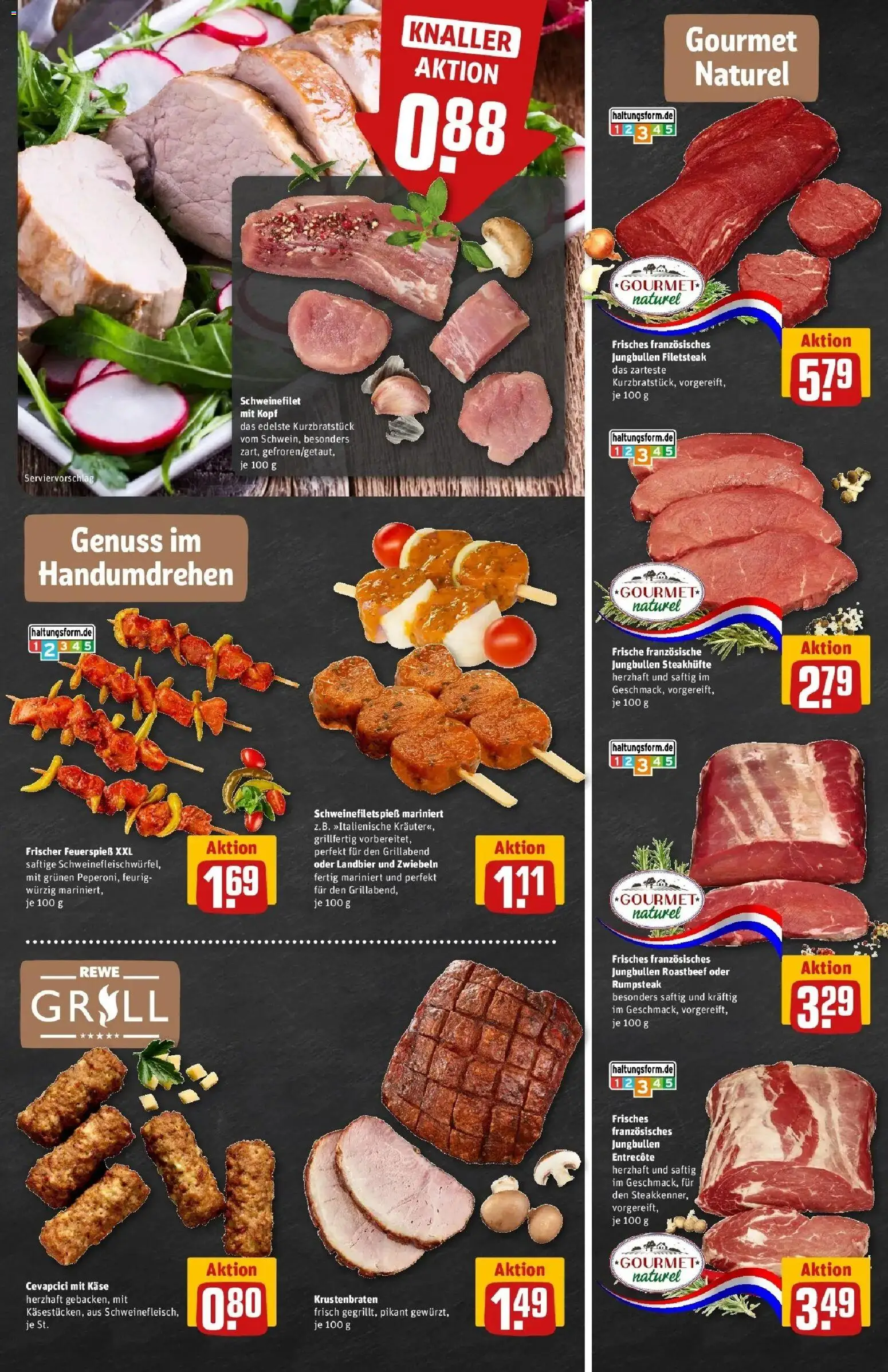 Rewe Prospekt Radevormwald	 – gültig ab 30.03.2026 | Seite: 7 | Produkte: Cevapcici, Roastbeef, Schweinefilet, Steak