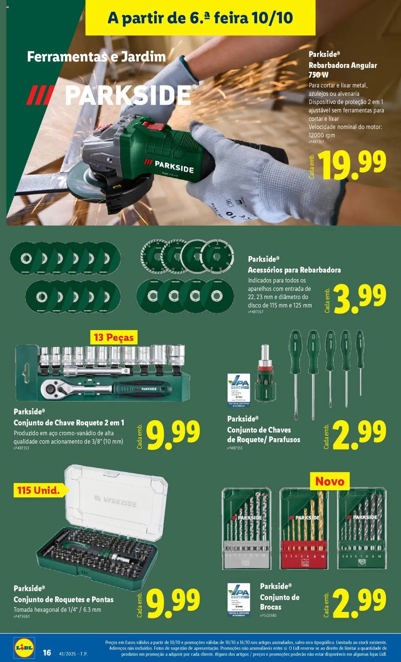 Lidl Novidades │ válido de 06.10.2025 | Página: 16 | Produtos: Ferramentas, Tomada