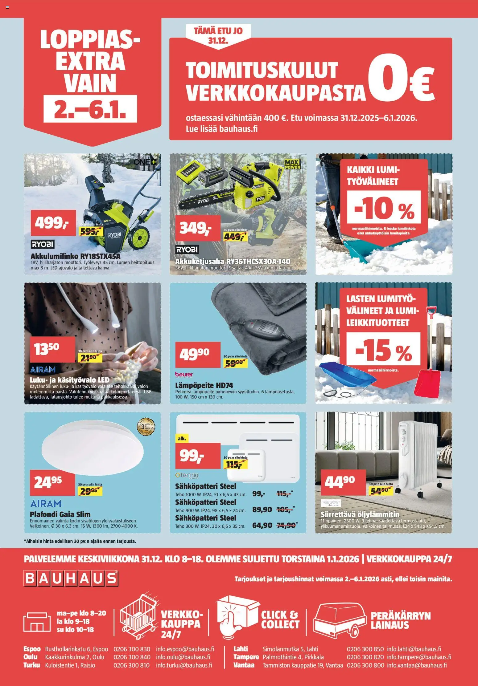 Bauhaus tarjoukset – voimassa 02.01.2026 alkaen | Sivu: 4 | Tuotteet: USB, Voi