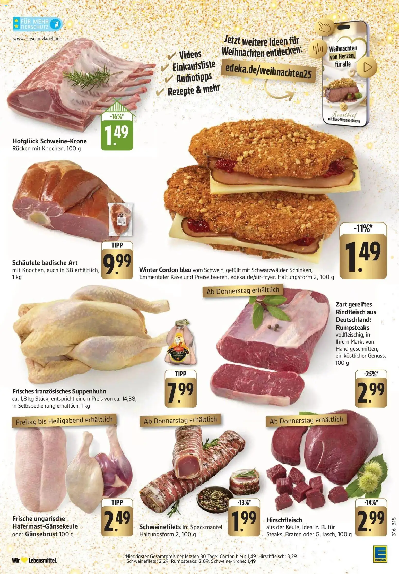 Edeka prospekt Oberstenfeld	 – gültig ab 14.12.2025 | Seite: 7 | Produkte: Käse, Roastbeef, Rindfleisch