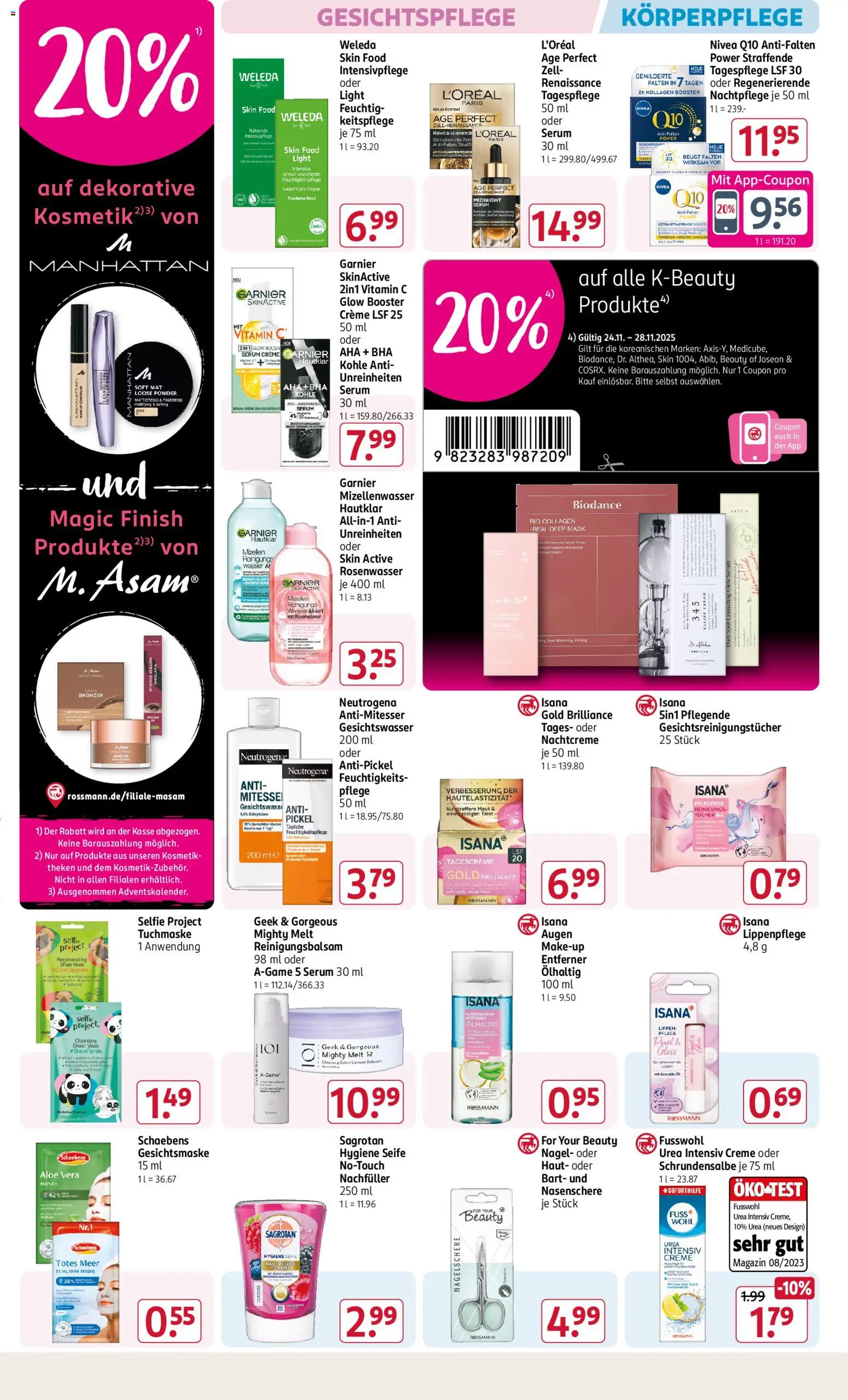 Rossmann - Black Friday – gültig ab 24.11.2025 | Seite: 8 | Produkte: Make-up, Finish, Maske, Augen Make-Up Entferner
