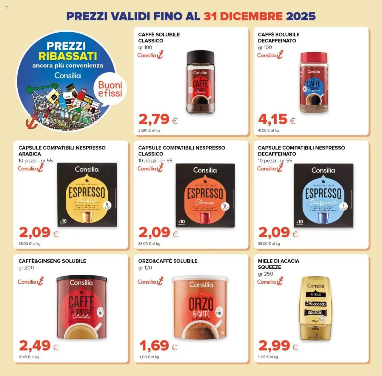 Volantino Oasi del 09.10.2025 | Pagina: 12 | Prodotti: Caffè, Miele