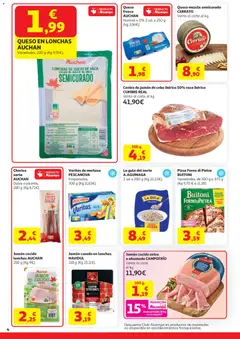 Vista previa Alcampo Supermercado Nacional válido desde el 07.04.2026 | Página: 4 | Productos: Queso, Jamón, Jamón cocido, Pizza