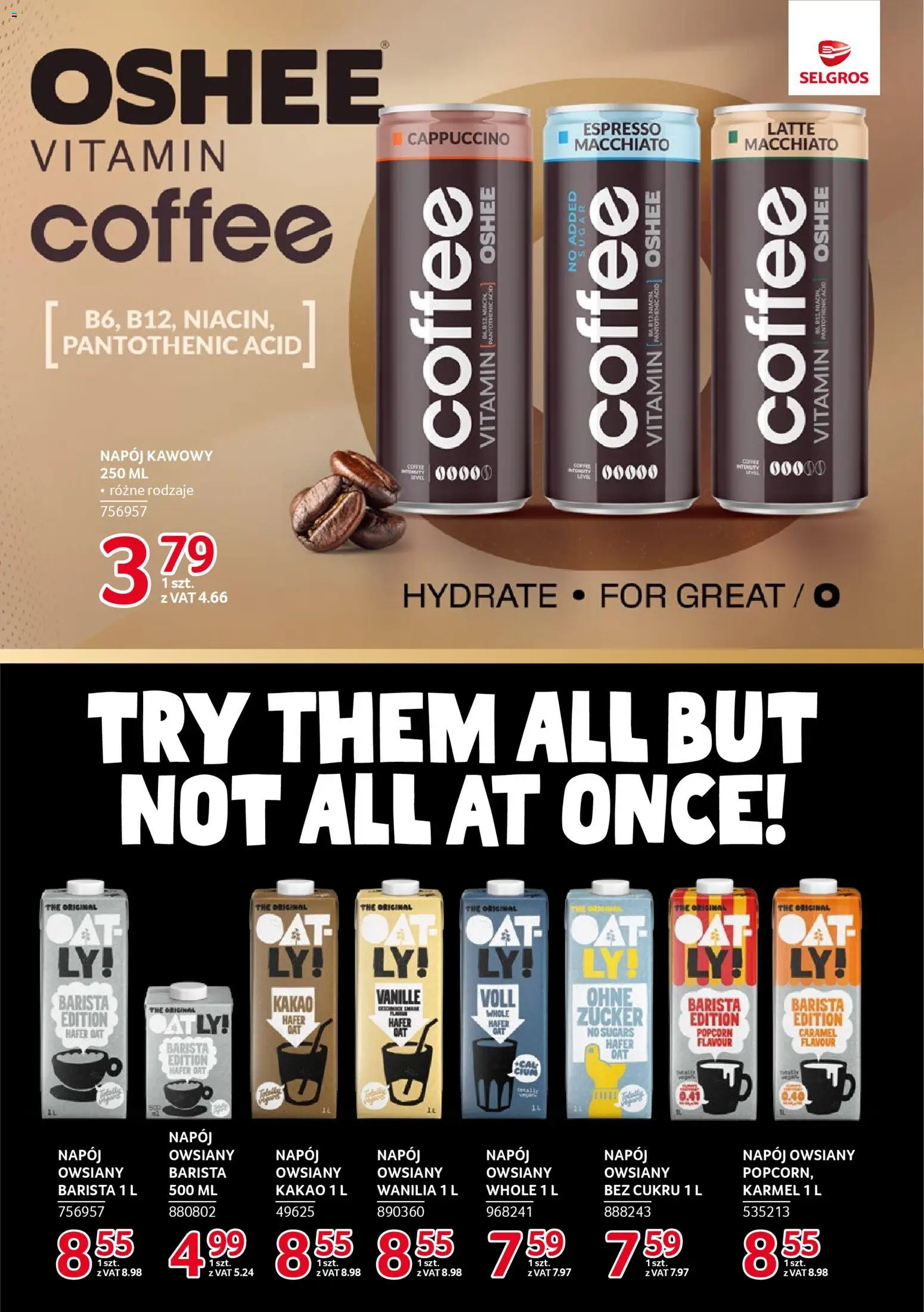 Selgros cash&carry Gazetka - Markowe produkty od 20.11.2025 | Strona: 6 | Produkty: Napój owsiany, Kakao, Cappuccino, Popcorn