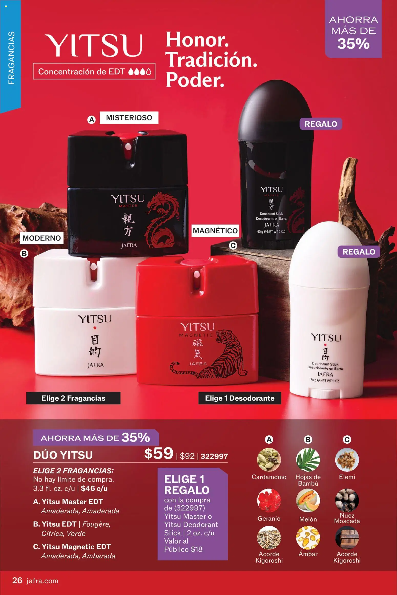 JAFRA folleto │ válido desde el 01.01.2026 | Página: 26 | Productos: Φορτιστής, Χοιρινό παϊδάκι, Desodorante