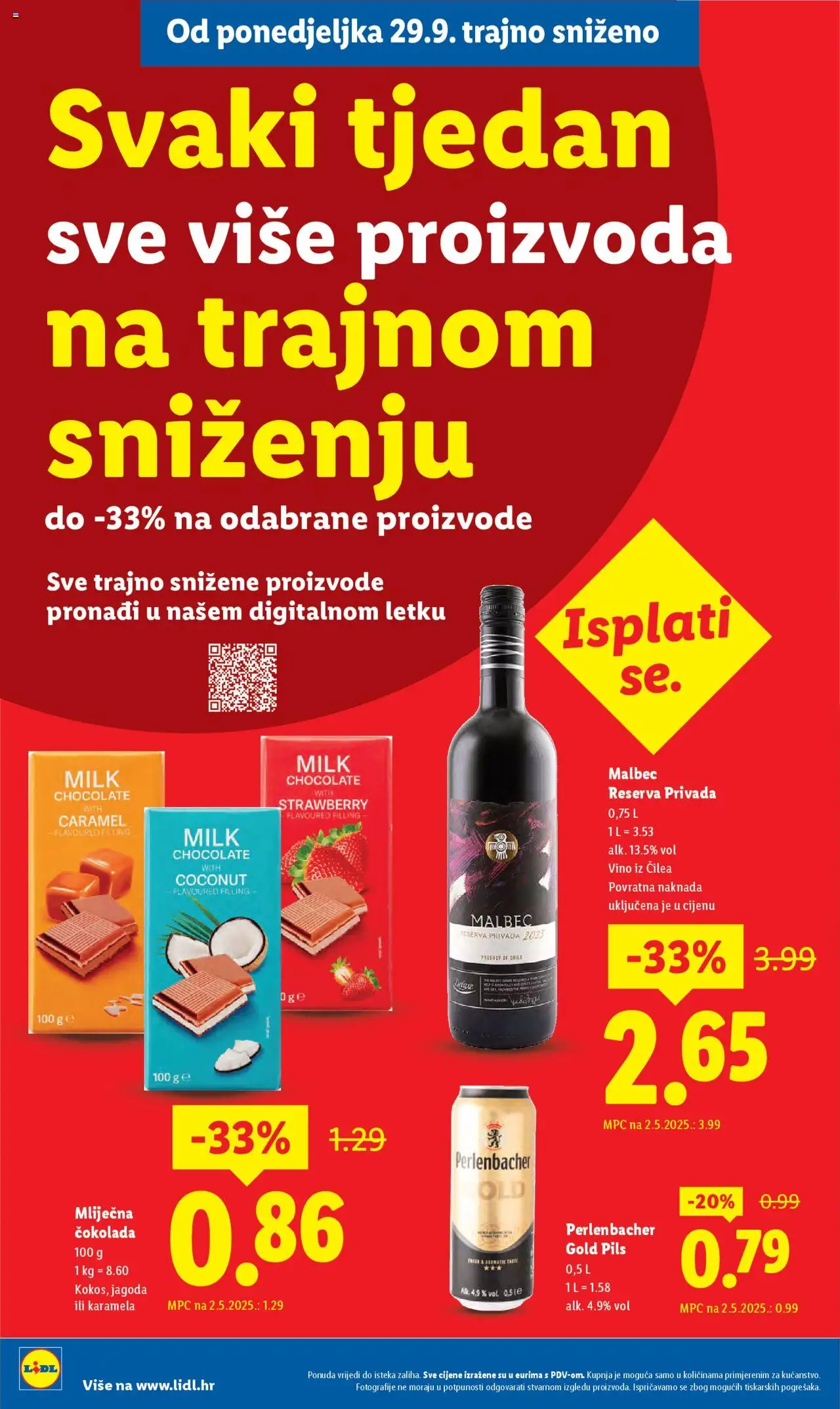 Lidl katalog | vrijedi od 29.09.2025 | Stranica: 2 | Proizvodi: Čokolada, Vino, Karamela
