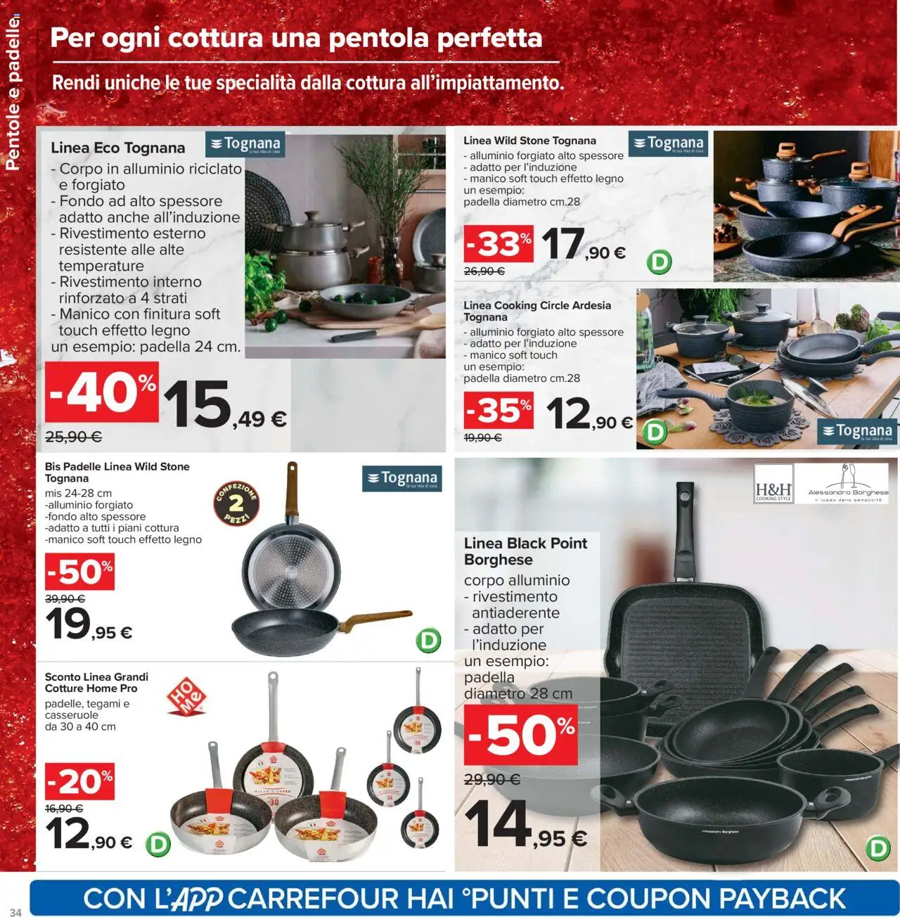 Volantino Carrefour del 26.09.2025 | Pagina: 34 | Prodotti: Padella, Alluminio