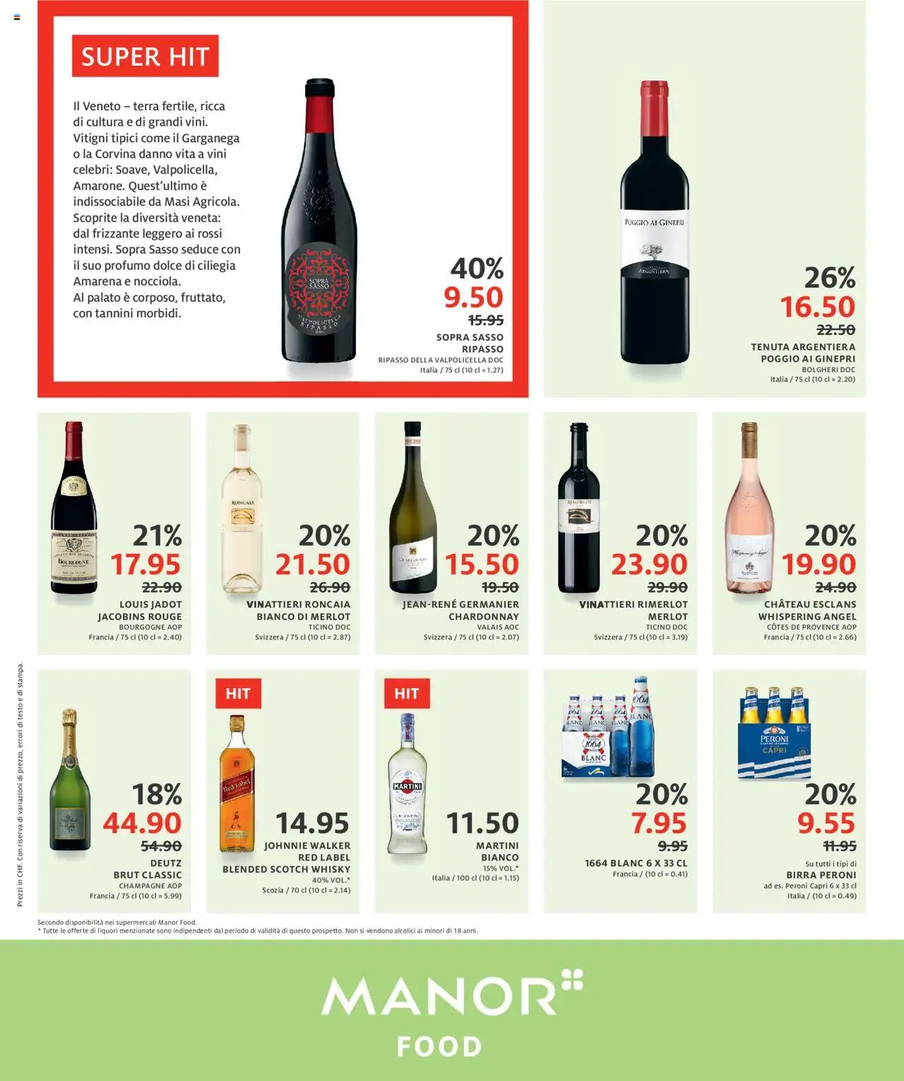 Manor Aktionen IT ab 19.08.2025 | Seite: 4 | Produkte: Merlot, Rouge