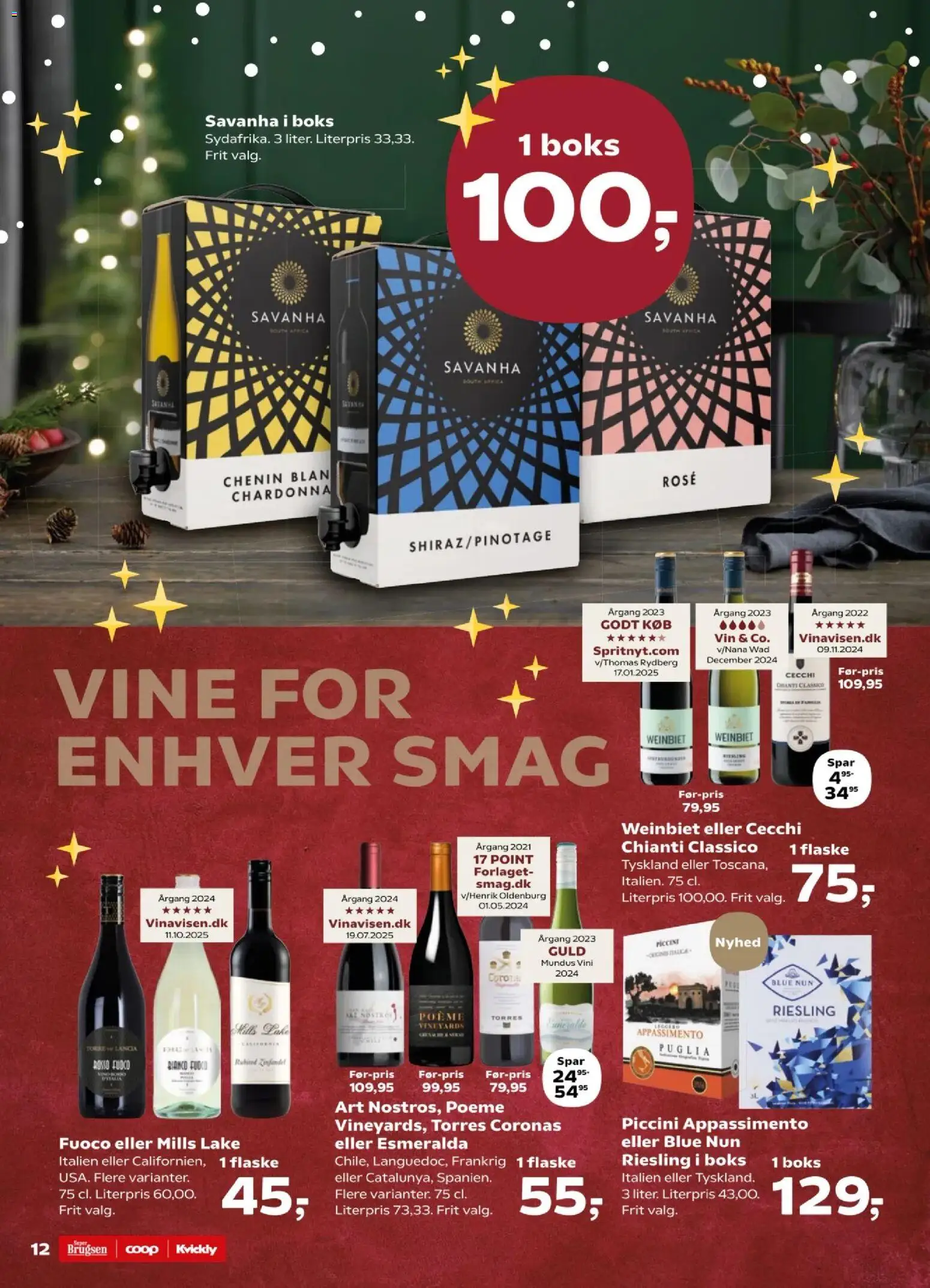 Kvickly tilbudsavis – gyldig fra 28.11.2025 | Side: 12 | Produkter: Boks, Vin