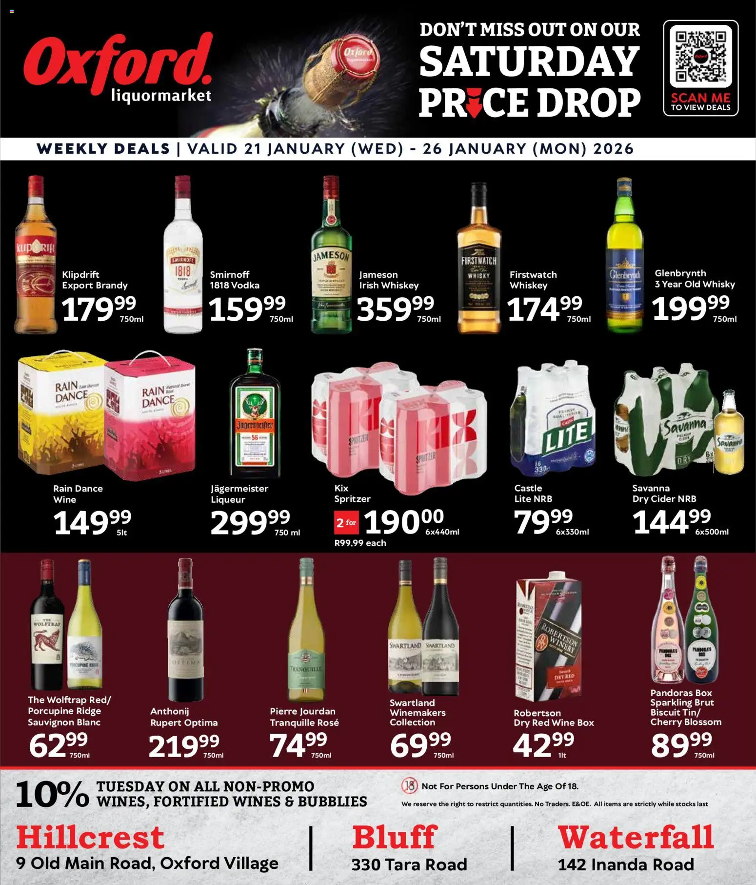 New Oxford Freshmarket catalogue – valid from 21.01.2026 | Page: 24 | Products: Box, Brandy, Cider, Vodka