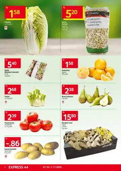 Prodega Aktionen ab 27.10.2025 gültig | Seite: 2 | Produkte: Erdnüsse, Chinakohl, Kartoffeln, Raclette