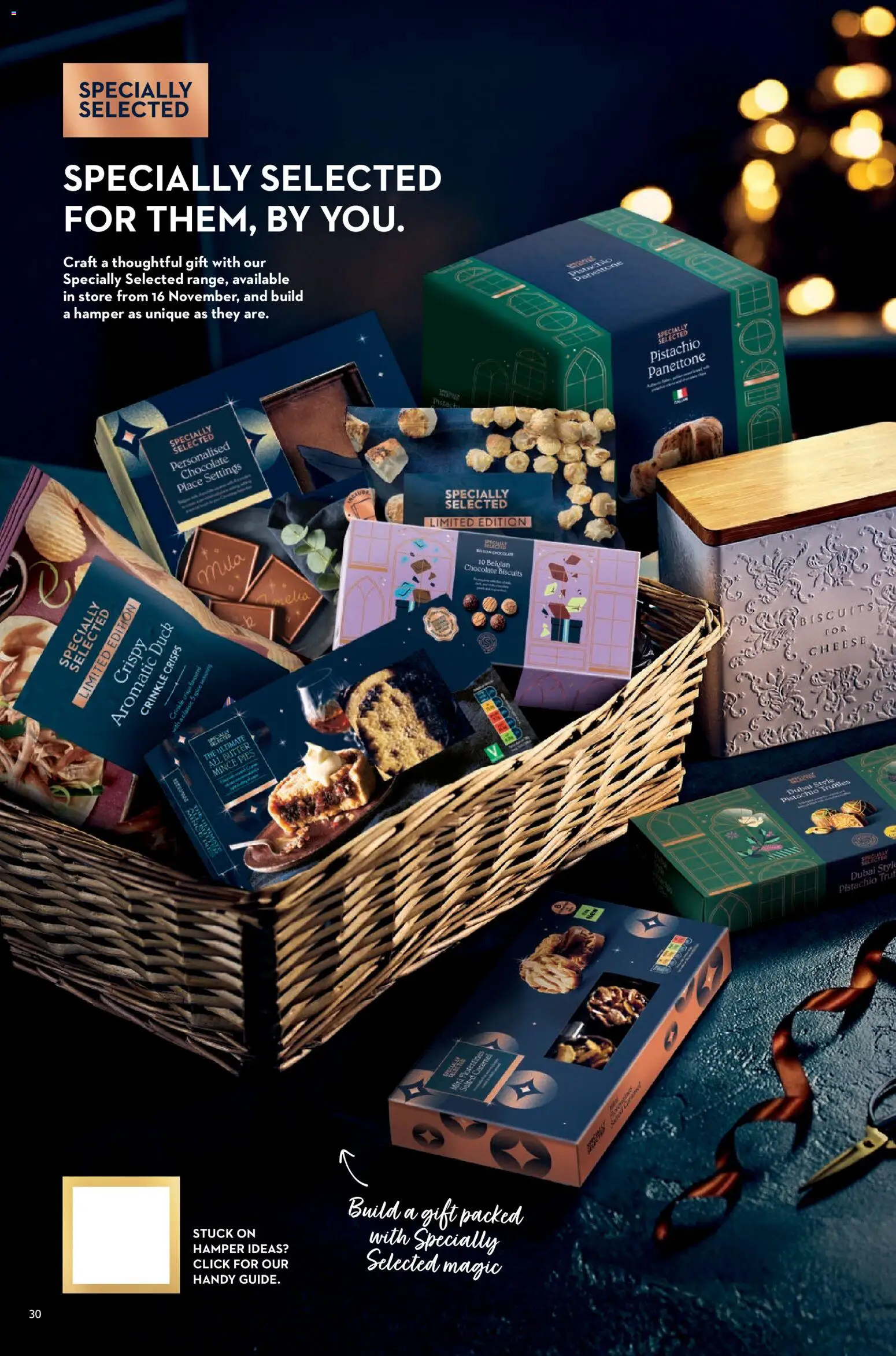 {H1} | Page: 30 | Products: Hamper, Butter, Cheese, Chocolate