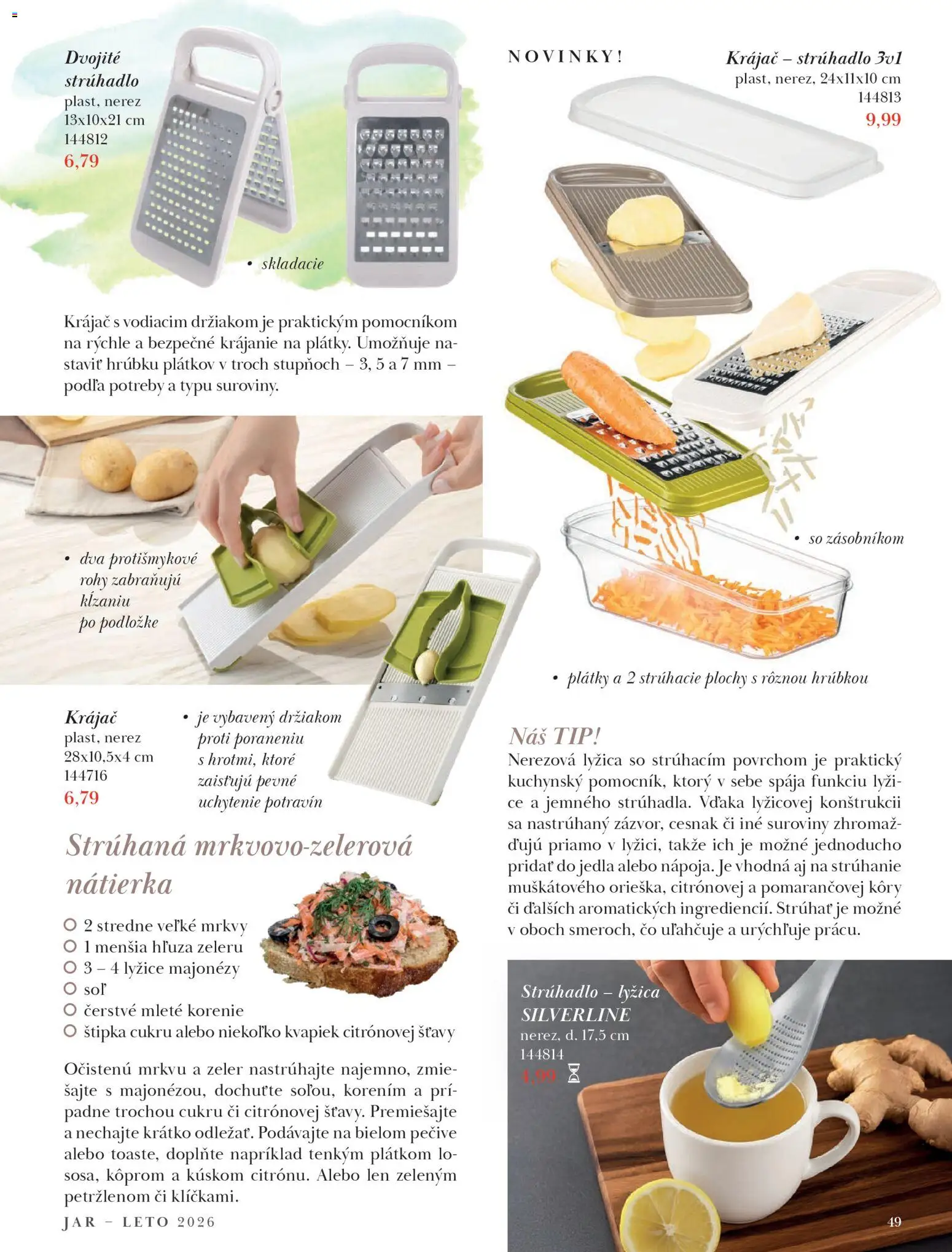 Nové Orion akcie – leták je platný od 09.03.2026 | Strana: 49 | Produkty: Cesnak, Korenie, Zeler, Krájač