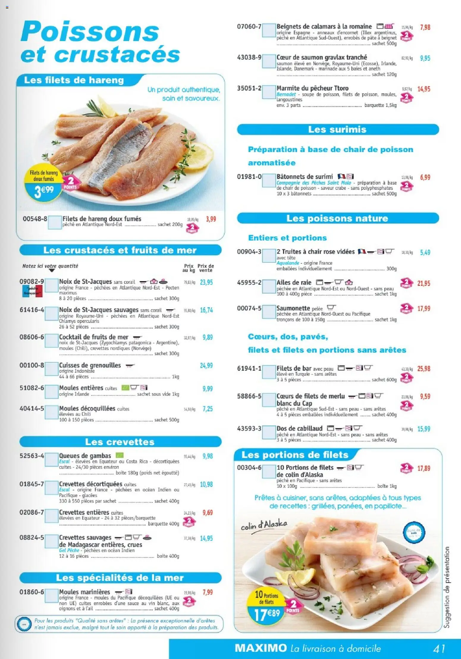 {H1} | Page: 41 | Produits: Pêche, Vin, Saumon, Noix