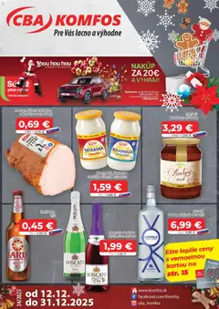 CBA Komfos leták platný od 12.12.2025