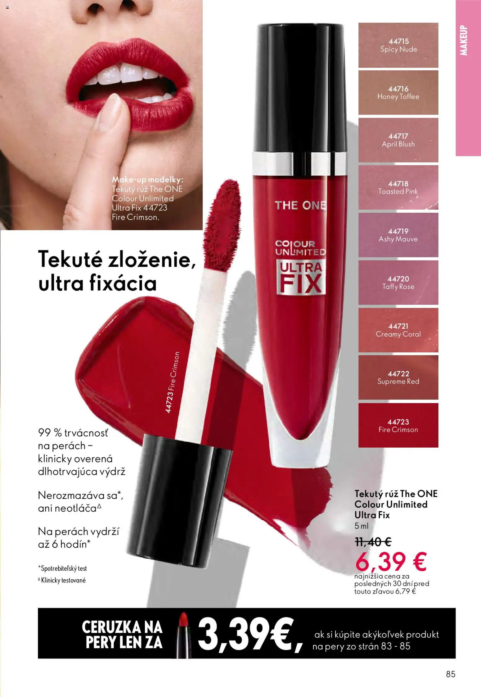 Nové Oriflame akcie – leták je platný od 04.03.2026 | Strana: 85 | Produkty: Ceruzka