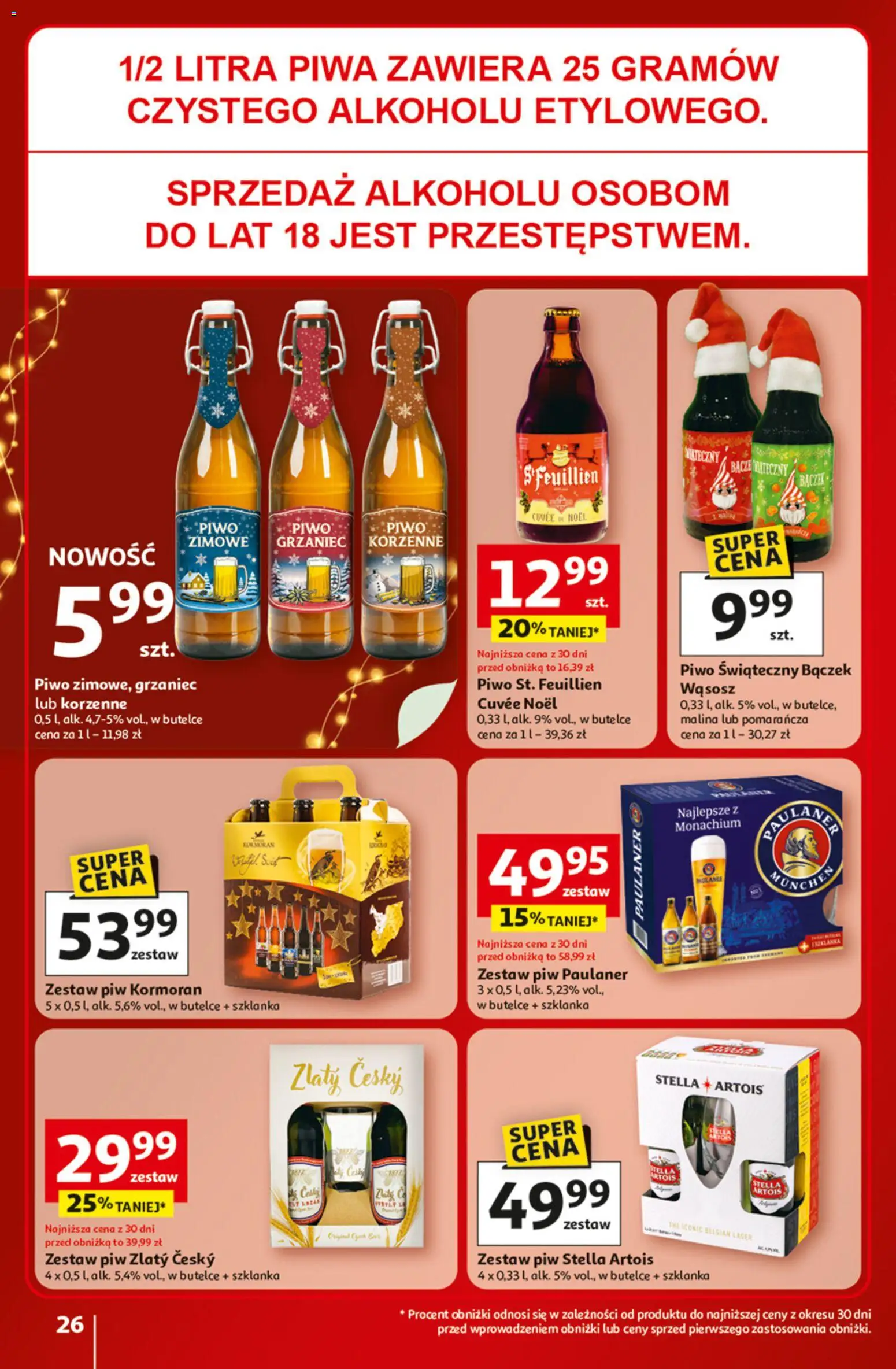 Auchan Black Friday od 20.11.2025 | Strona: 26 | Produkty: Szklanka, Malina, Piwo
