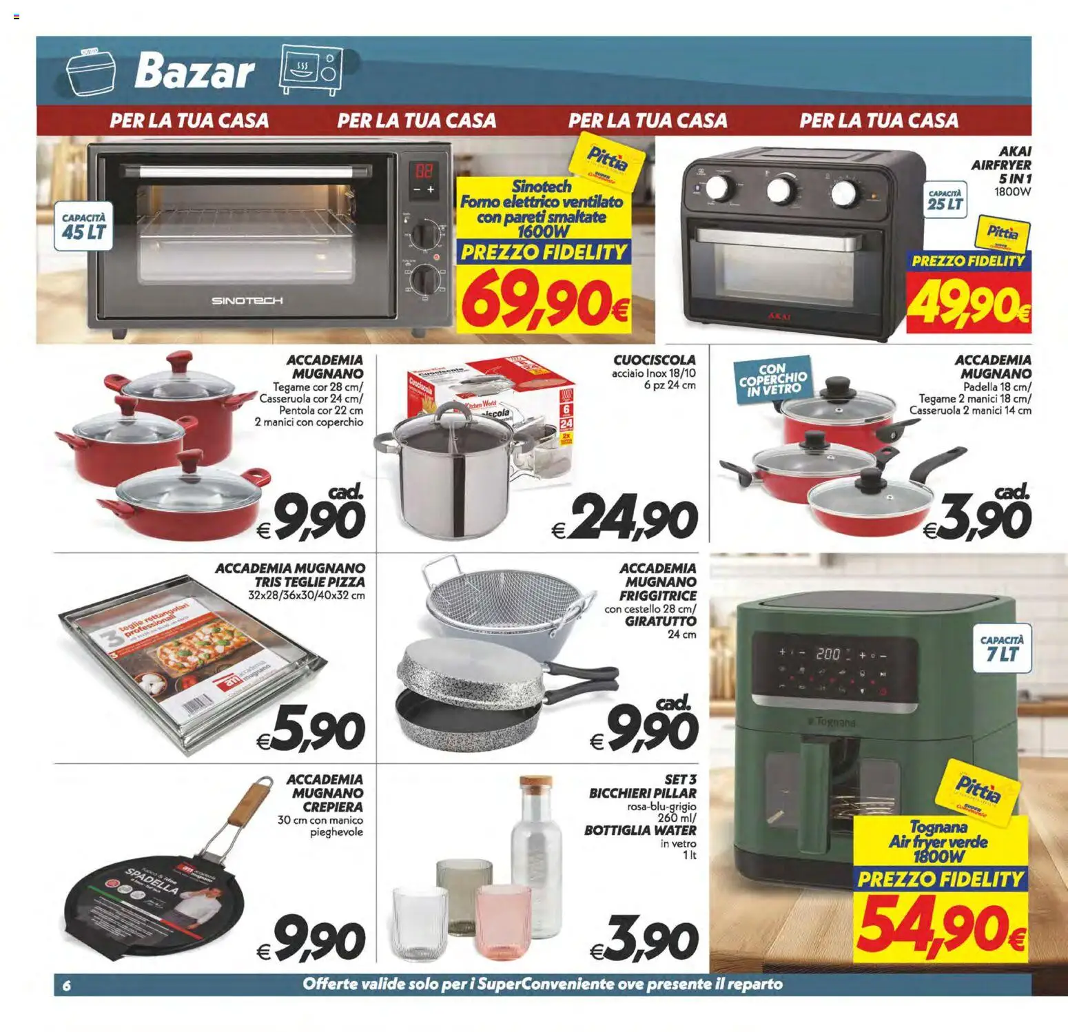 Volantino SuperConveniente del 03.02.2026 | Pagina: 31 | Prodotti: Padella, Casseruola, Friggitrice, Bottiglia