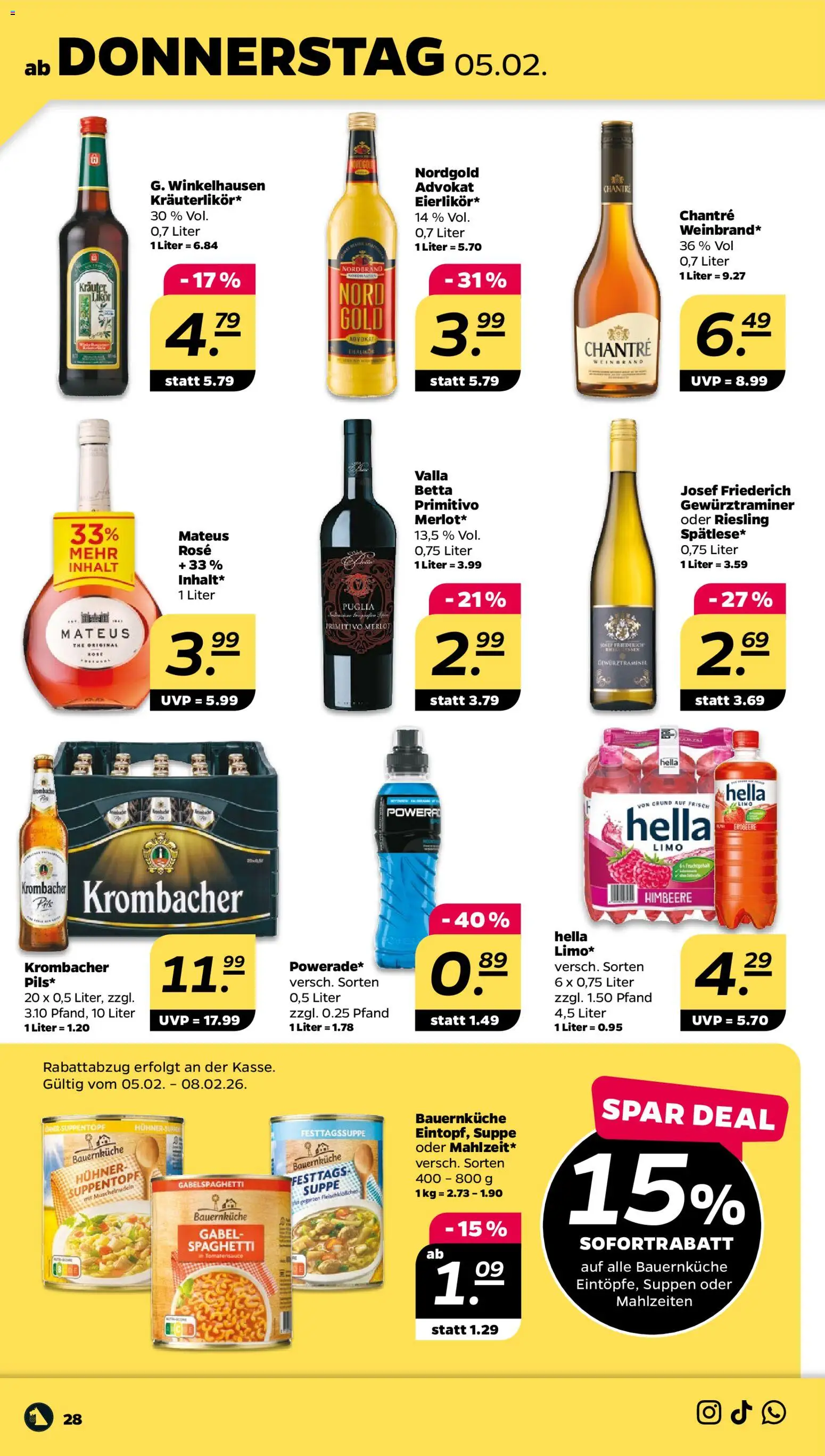 Netto Prospekt 	 – gültig ab 02.02.2026 | Seite: 30 | Produkte: Likör, Merlot, Chantré, Hella