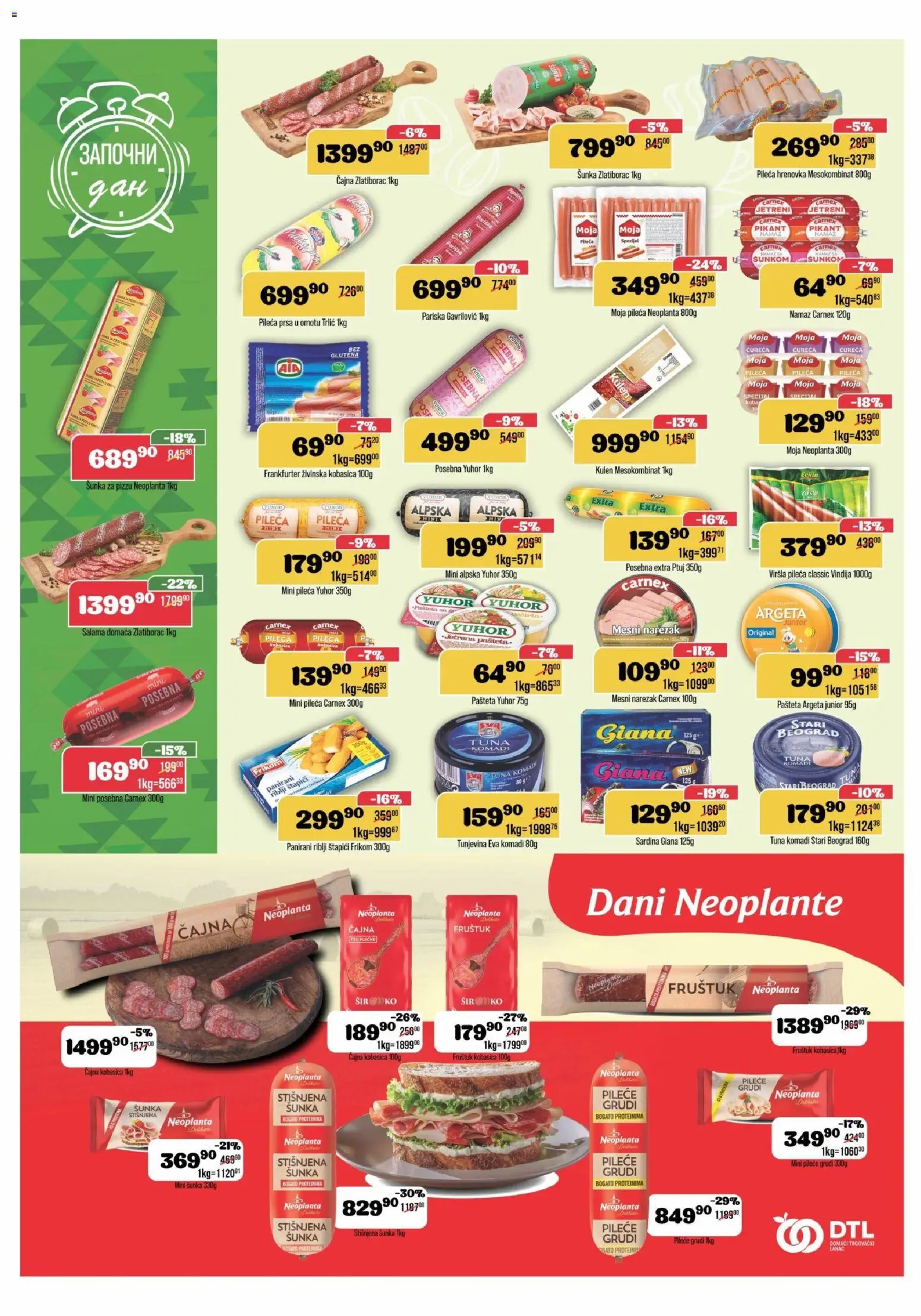 Europrom katalog - važi od 05.11.2025 | Strana: 4 | Proizvode: Narezak, Sir, Kobasica, Mesni narezak