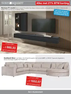 Woonsquare - Folder - Voorbeeld van een folder van Woonsquare, geldig van 22.12.2025 | Pagina: 8 | Producten: Tv, Kast, Papier blanc