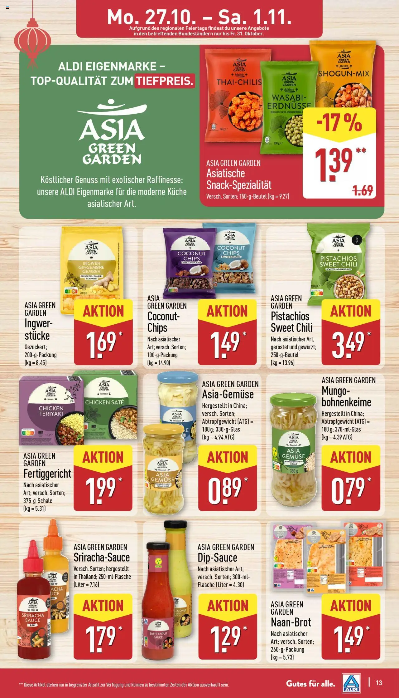 Aldi Prospekt 	 – gültig ab 27.10.2025 | Seite: 13