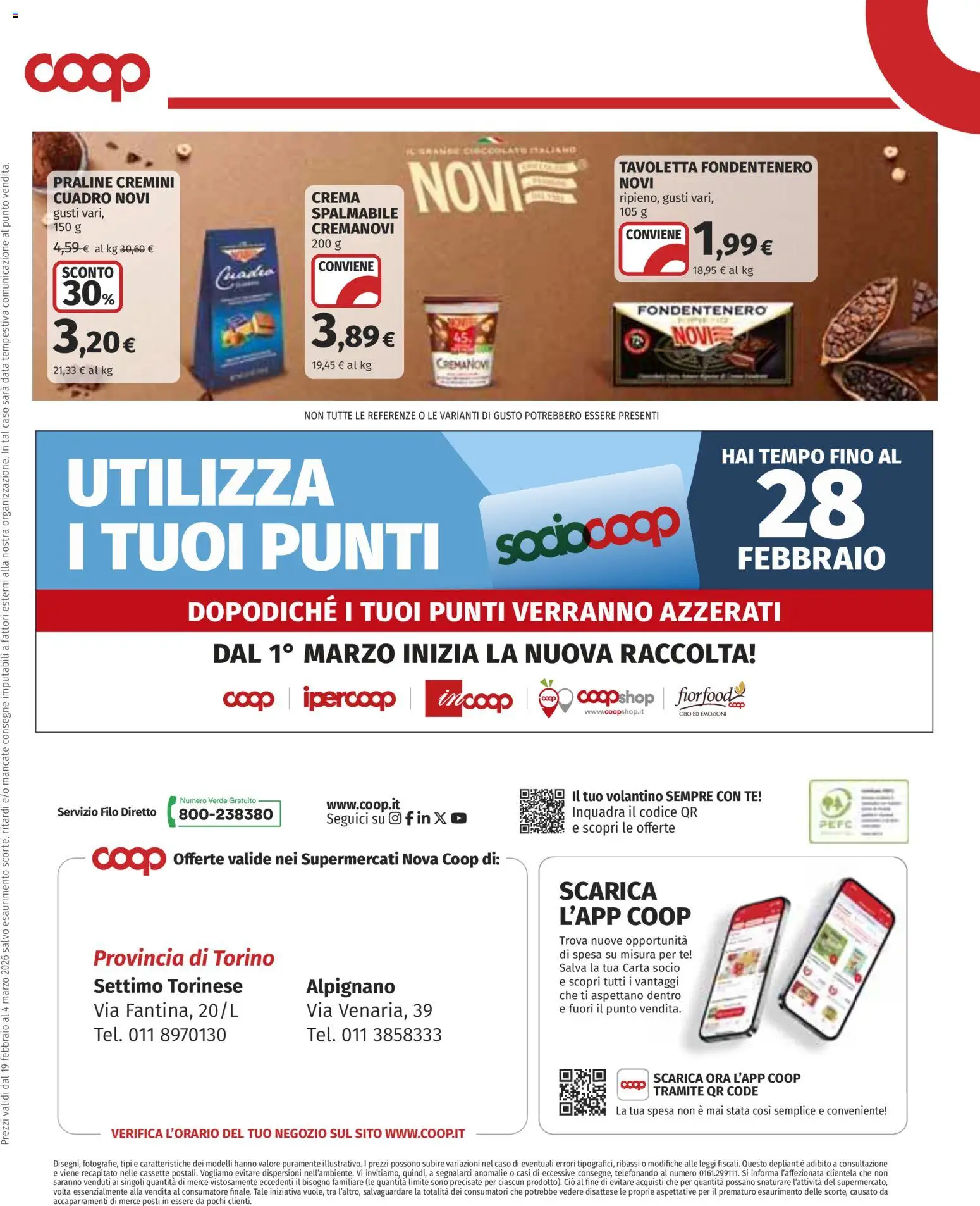 Volantino COOP del 19.02.2026 | Pagina: 19 | Prodotti: Crema, Cioccolato, Tè, Data