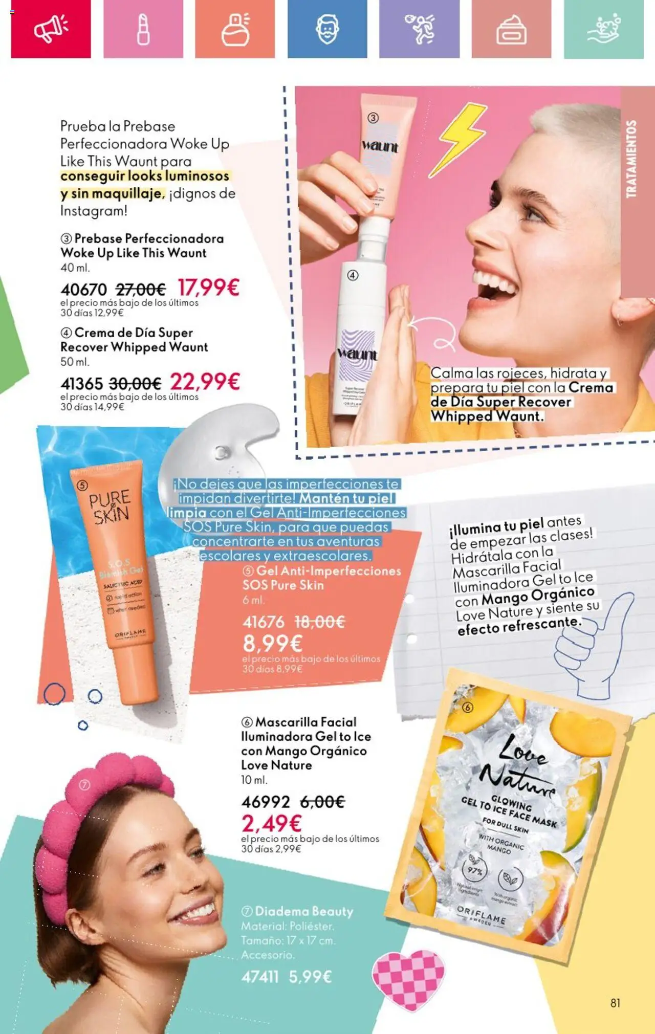 Oriflame - Catálogo Campaña 12 │ válido desde el 24.08.2025 | Página: 81 | Productos: Mascarilla facial, Crema, Crema de día, Ρούτερ