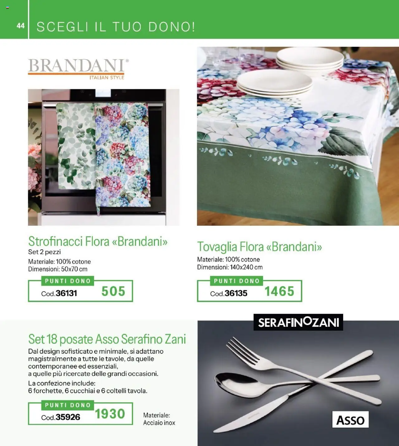 Volantino Stanhome del 30.09.2025 | Pagina: 46 | Prodotti: Posate, Tovaglia, Strofinacci