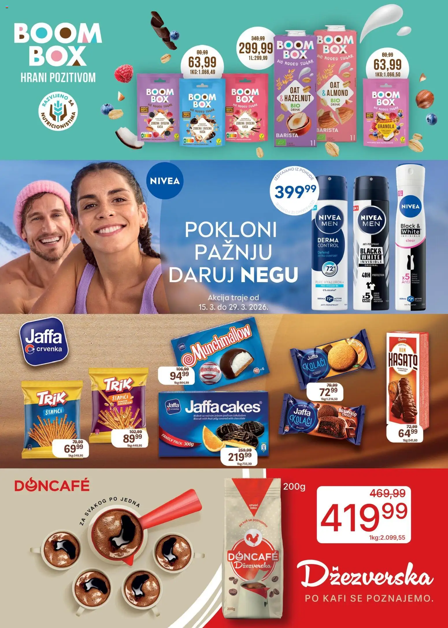 Univerexport katalog - važi od 16.03.2026 | Strana: 21 | Proizvode: Munchmallow, Doncafe, Nivea, Antiperspirant