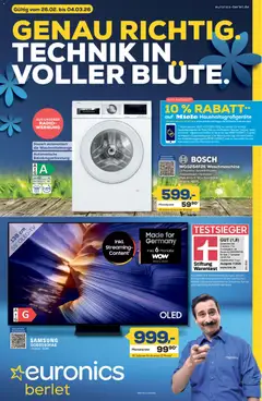 Euronics Technik in voller Blüte! ab 26.02.2026 gültig