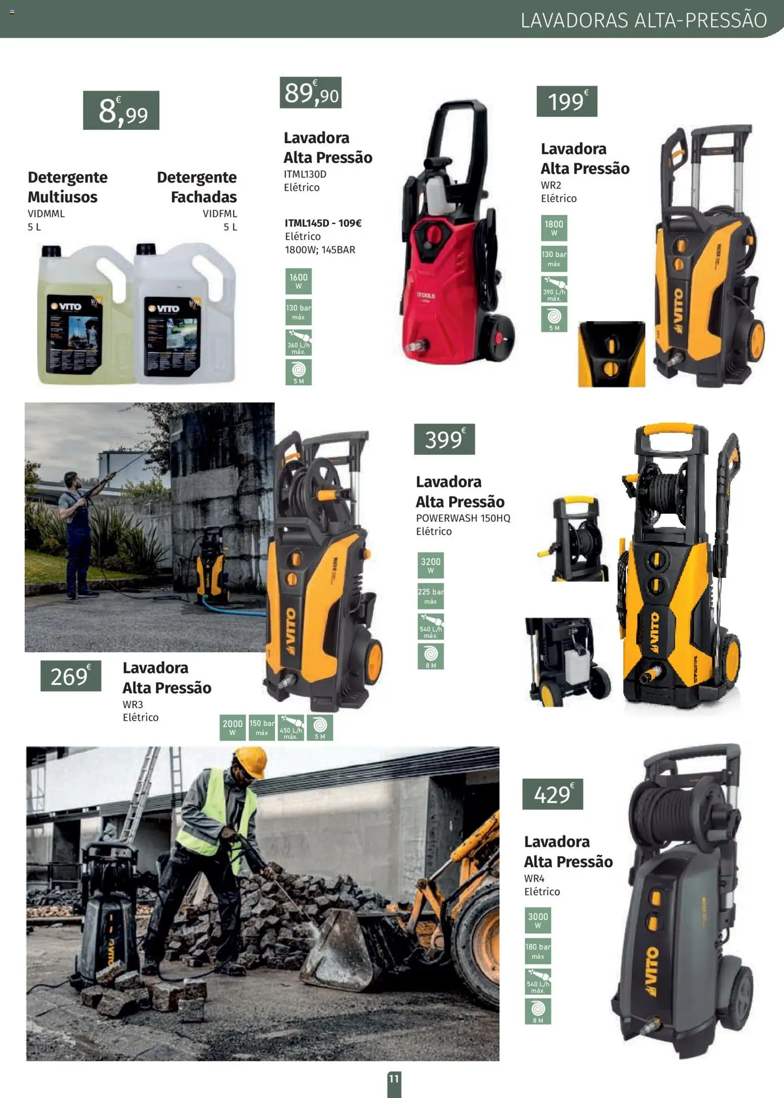 E.Leclerc folheto Jardim Lordelo │ válido de 23.03.2026 | Página: 11 | Produtos: Lavadora alta pressão, Detergente