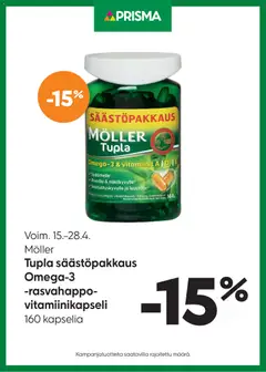 Prisma-mainoslehti voimassa 15.04.2026 alkaen