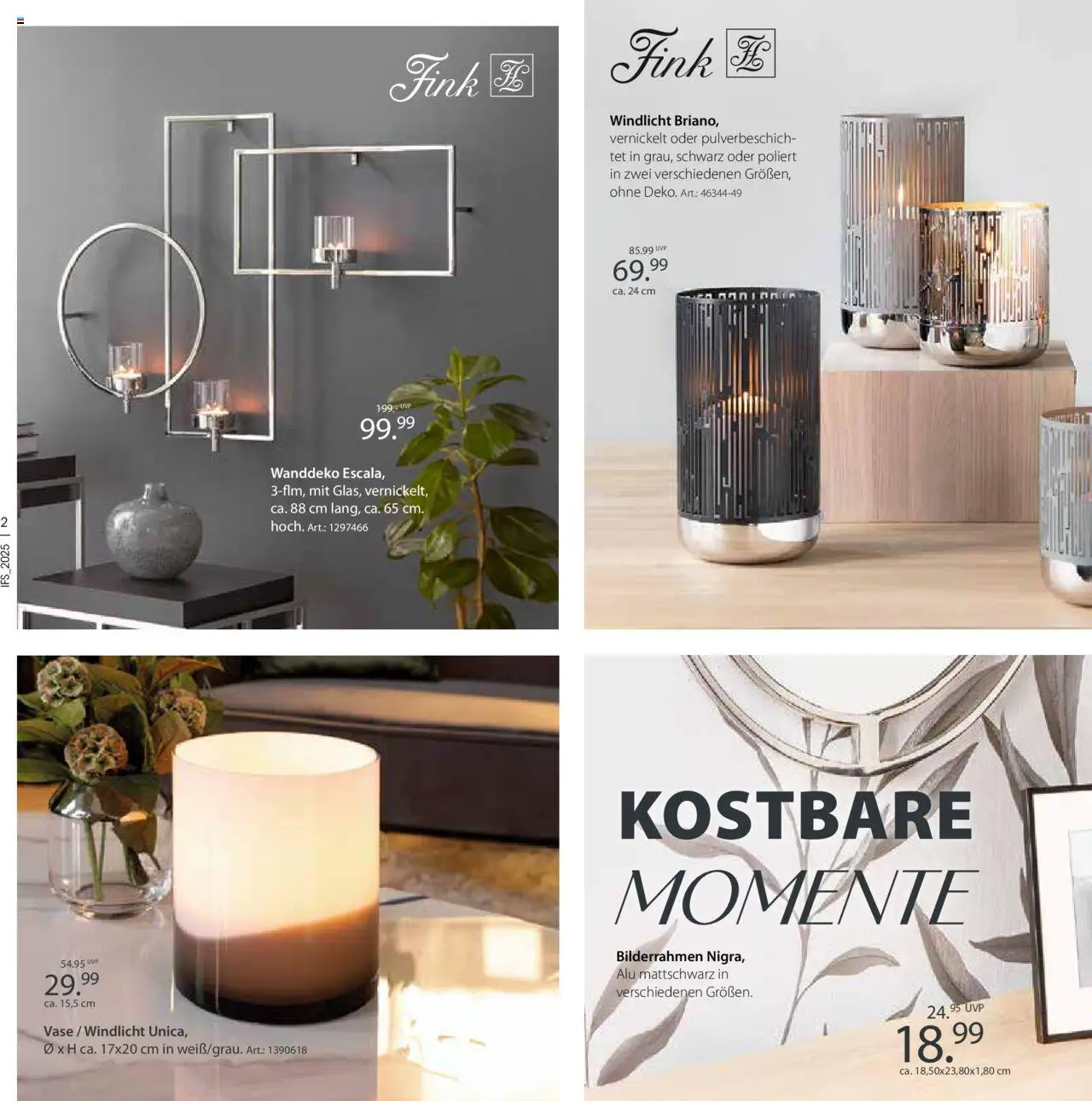 Zurbrüggen Lebenslust - gültig ab dem 01.04.2025 | Seite: 2 | Produkte: Vase, Bilderrahmen