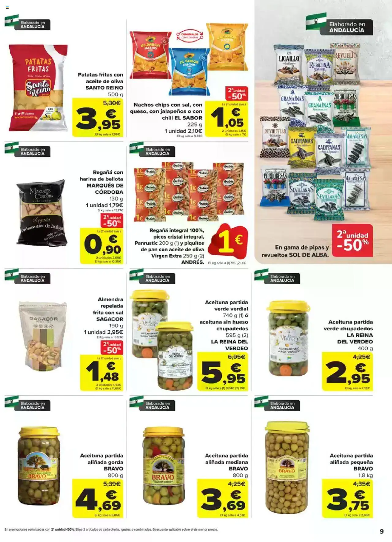 Carrefour folleto │ válido desde el 08.08.2025 | Página: 9 | Productos: Καλτσάκια μισά, Aceite, Pan, Aceite de oliva