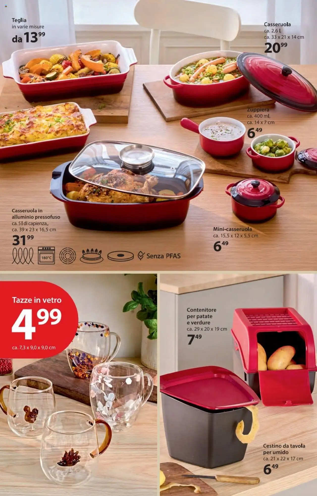 Volantino NKD del 25.09.2025 | Pagina: 20 | Prodotti: Teglia, Verdure, Contenitore, Cestino