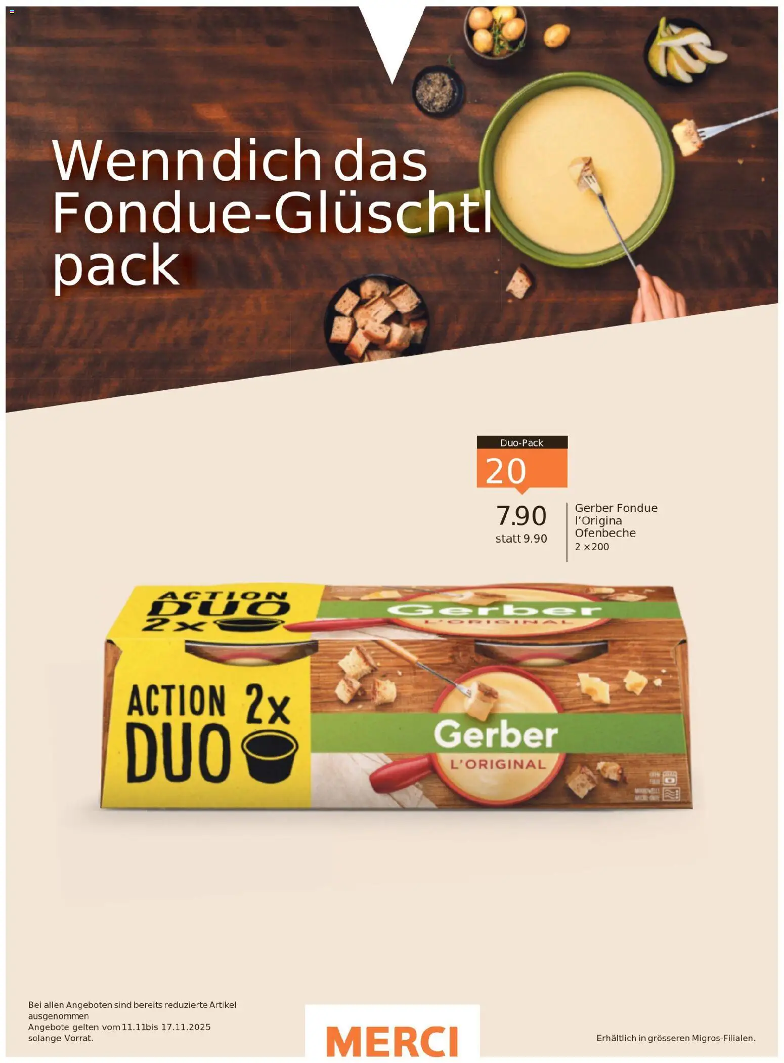 Migros Magazin – gültig ab 10.11.2025 | Seite: 39 | Produkte: Fondue