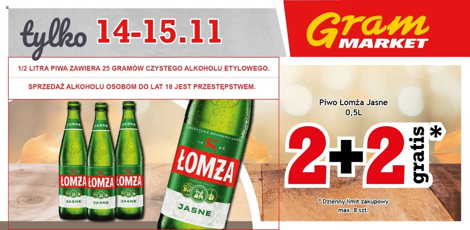 Gram Market Gazetka - Niesłychanie Niskie Ceny od 12.11.2025 | Strona: 1 | Produkty: Piwo