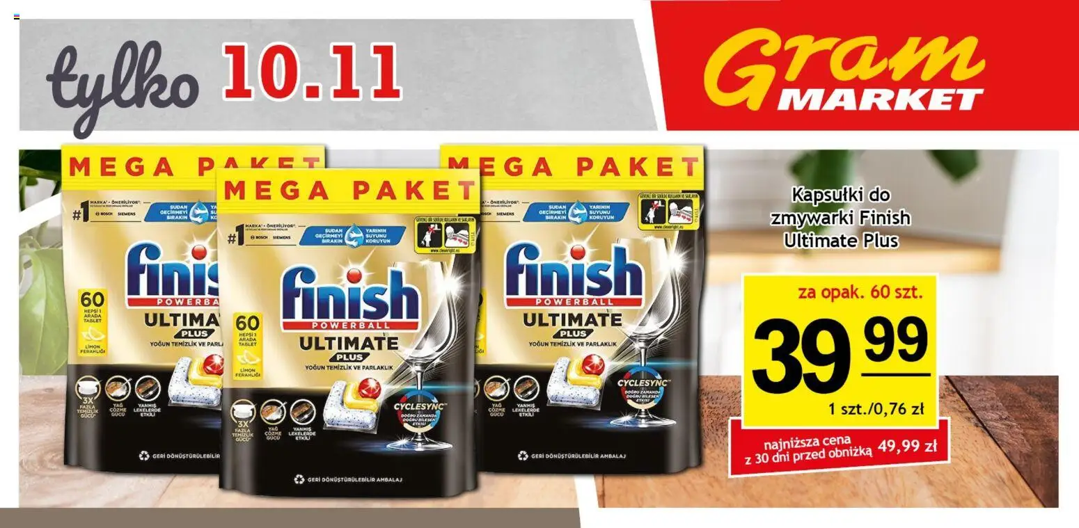 Gram Market Gazetka - Niesłychanie Niskie Ceny od 07.11.2025 | Strona: 6 | Produkty: Tablet, Finish