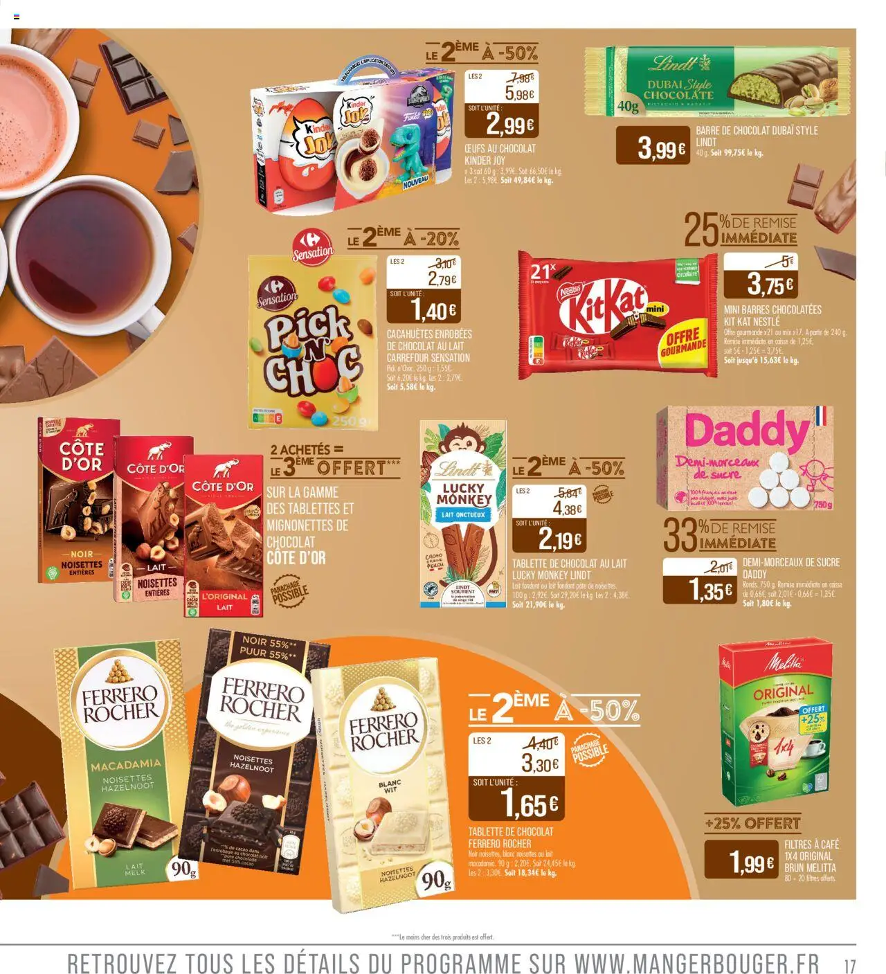  | Page: 17 | Produits: Sucre, Café, Thé, Lindt