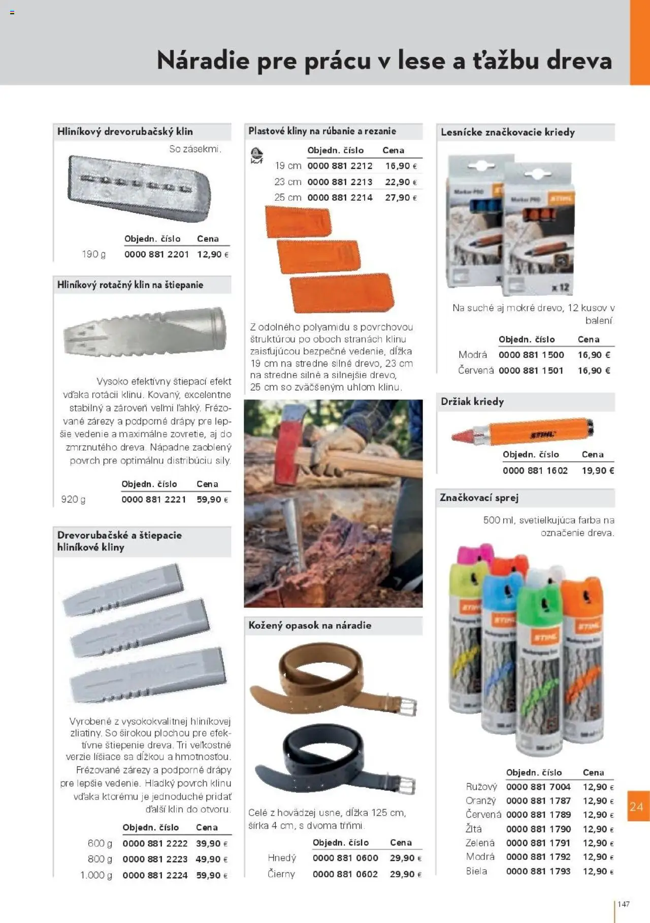 Nové STIHL akcie – leták je platný od 29.09.2025 | Strana: 147 | Produkty: Náradie, Opasok