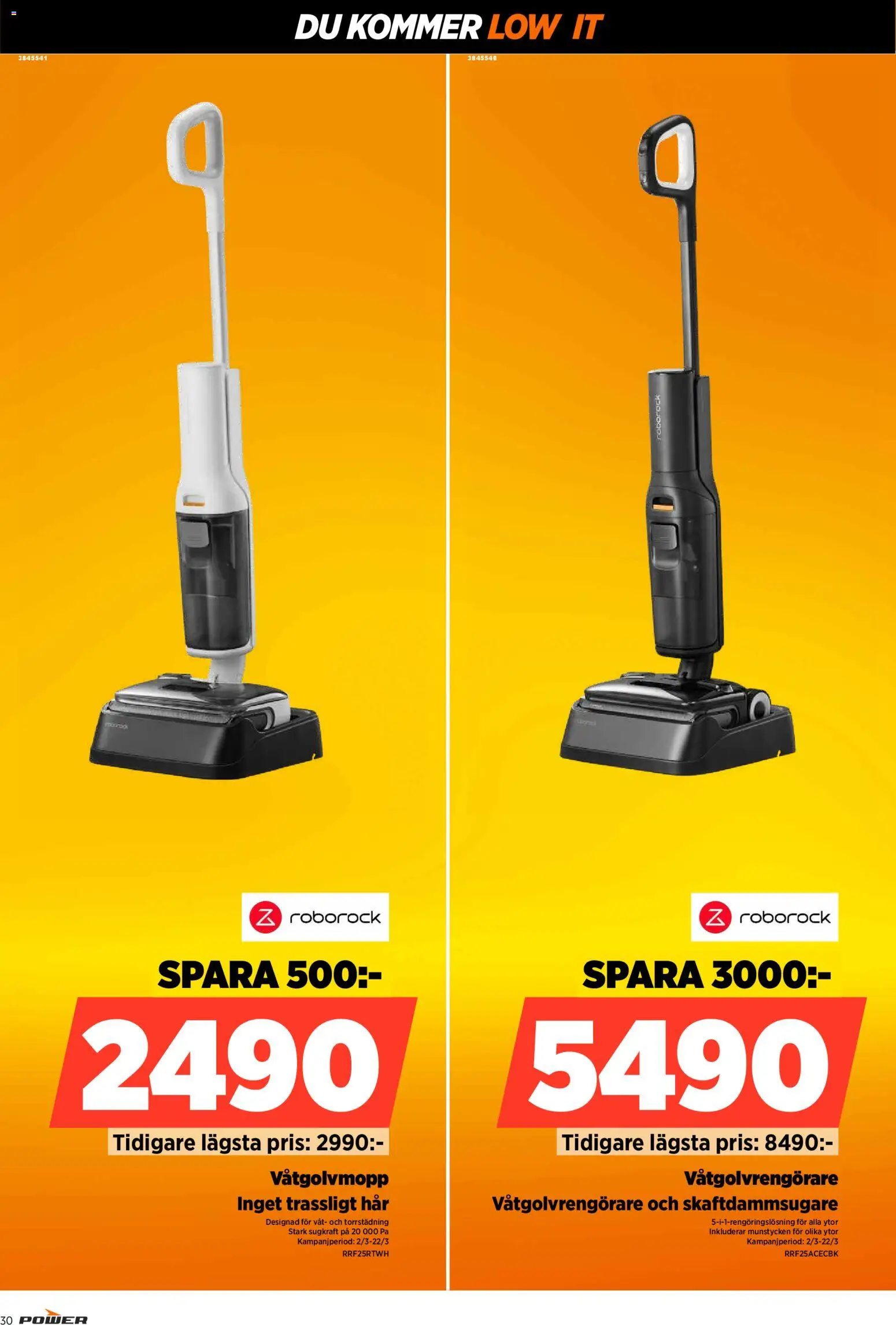 Power reklamblad aktuell från 16.03.2026 | Sida: 30 | Produkter: Skaftdammsugare