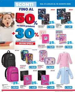 Volantino Mercatò del 31.07.2025 | Pagina: 20 | Prodotti: Peluche, Zaino, Astuccio, Grembiule