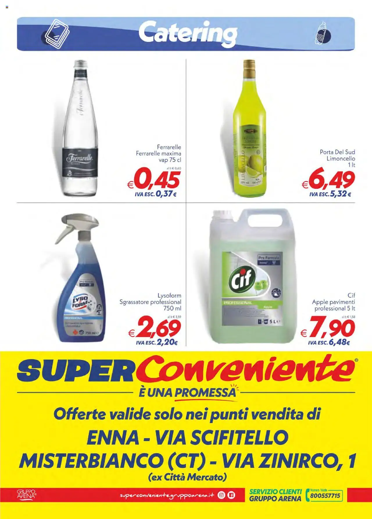 Volantino SuperConveniente del 22.08.2025 | Pagina: 4 | Prodotti: Sgrassatore, Limoncello, Ferrarelle